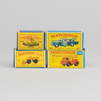 LESNEY MATCHBOX SERIES FOUR CARS.