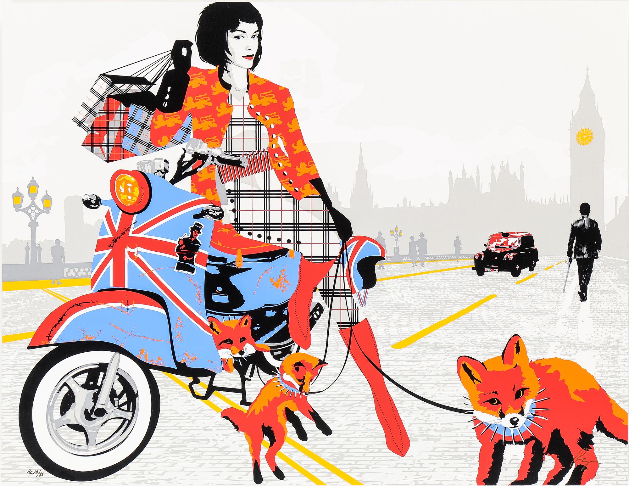 RICHARD RYAN, "London by Ryan", mapp med färgserigrafier, 4 st, numrerade och signerade.