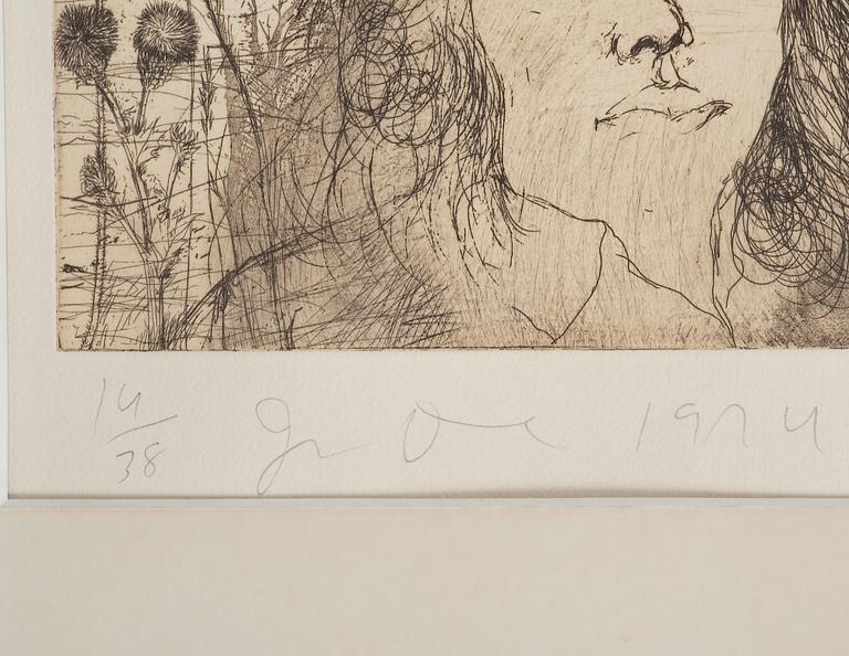 Jim Dine, "SELF PORTRAIT IN A FLAT CAP".