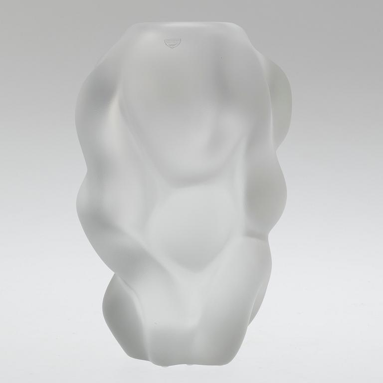 A glass vase from Orrefors.