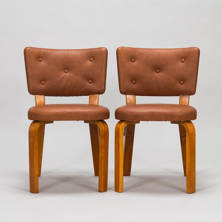 Alvar Aalto, ten 1950's '62' chairs, O.Y. Huonekalu- ja Rakennustyötehdas A.B., Finland.