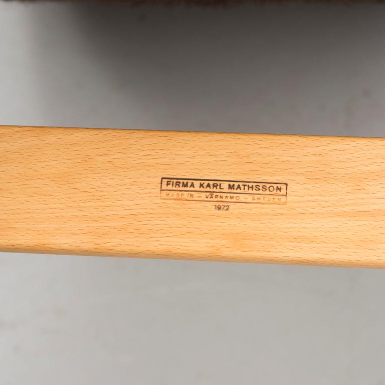 VILFÅTÖLJ, "Pernilla 3", Bruno Mathsson, brännmärkt.