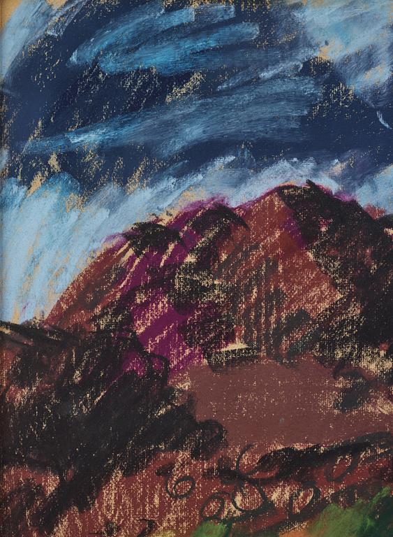 Inge Schiöler, pastel, signed and dated 1962.