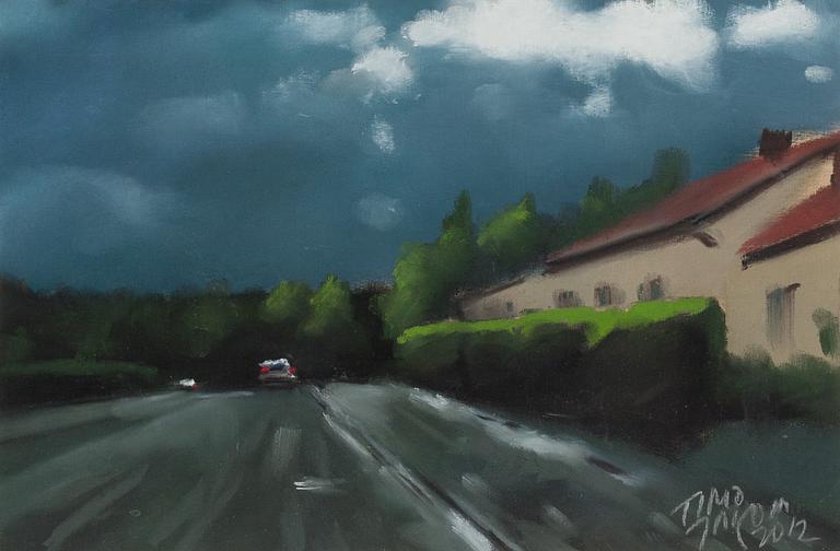 Timo Jakola, pastels, 3 pieces, signed and dated 2012 and 2023.
