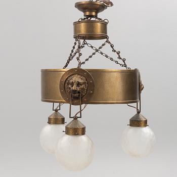 An early 20th century ceiling lamp.