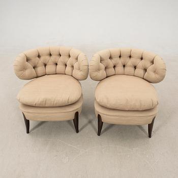 Otto Schulz, armchairs 1 pair, "Schultz", Jio furniture, later part of the 20th century.