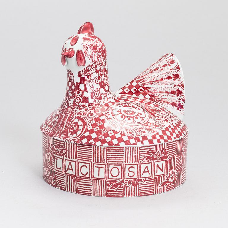 Björn Wiinblad, skål med lock, "Lactosan 1942-1967" Nymölle Denmark.