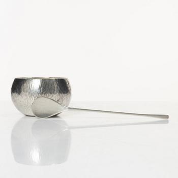 Rolf Carlman, Cup, sterling silver, CF Carlman, Stockholm 1969, and spoon Ray Urban, sterling, Stockholm 1955.