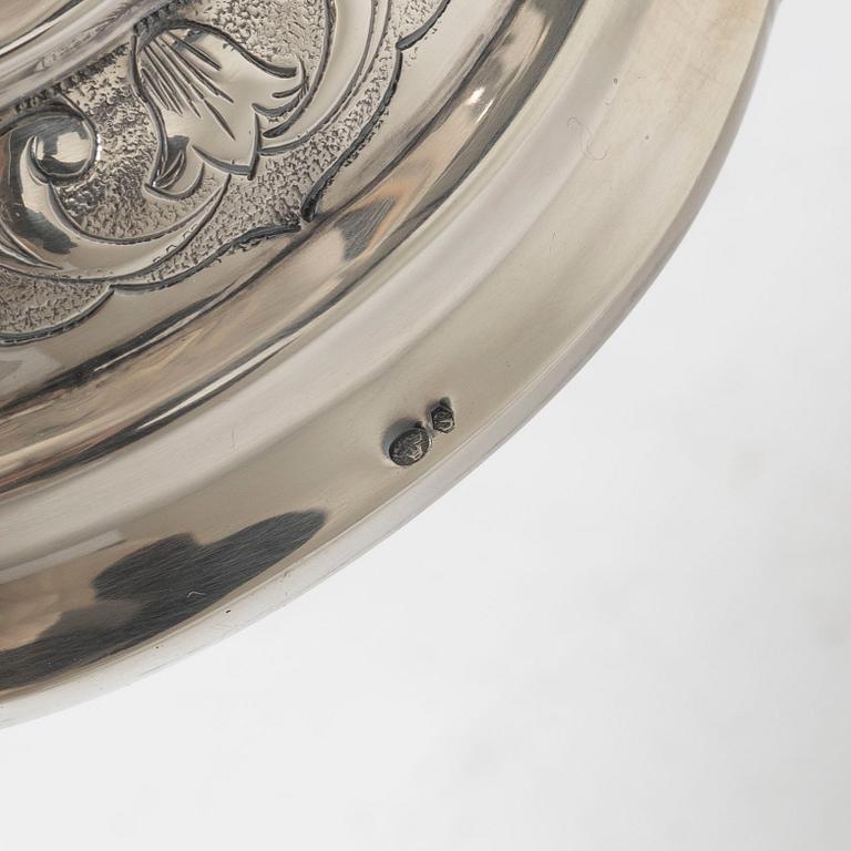 A sterling silver pitcher, Denmark, mid 20th Century.