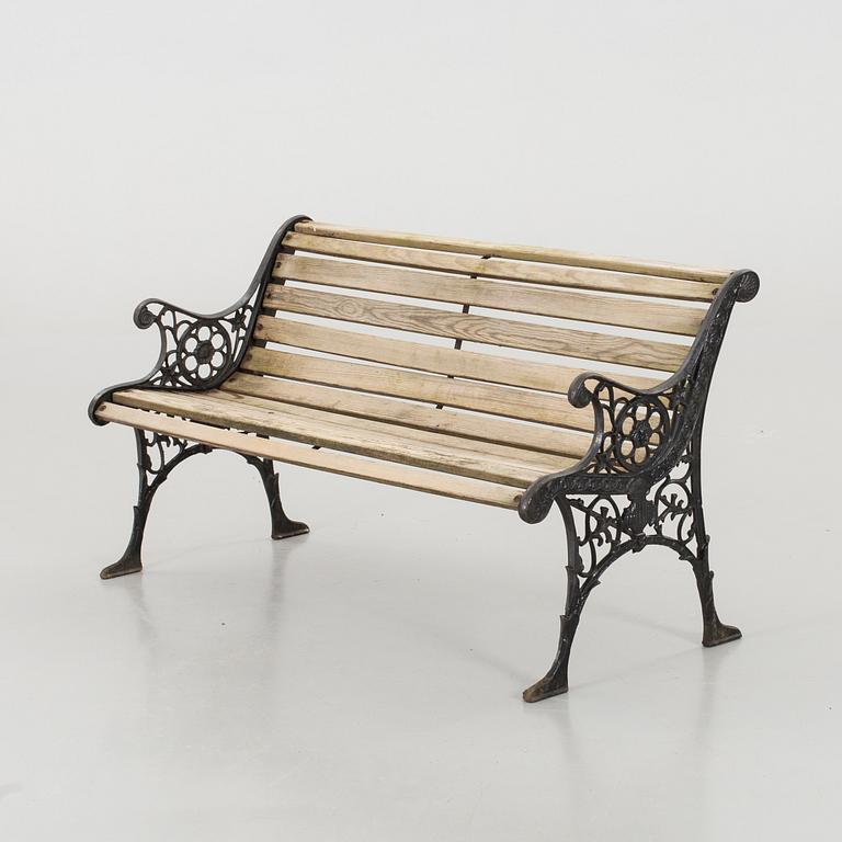 TRÄDGÅRDSBÄNK, gjutjärn, 1900-talets slut.
