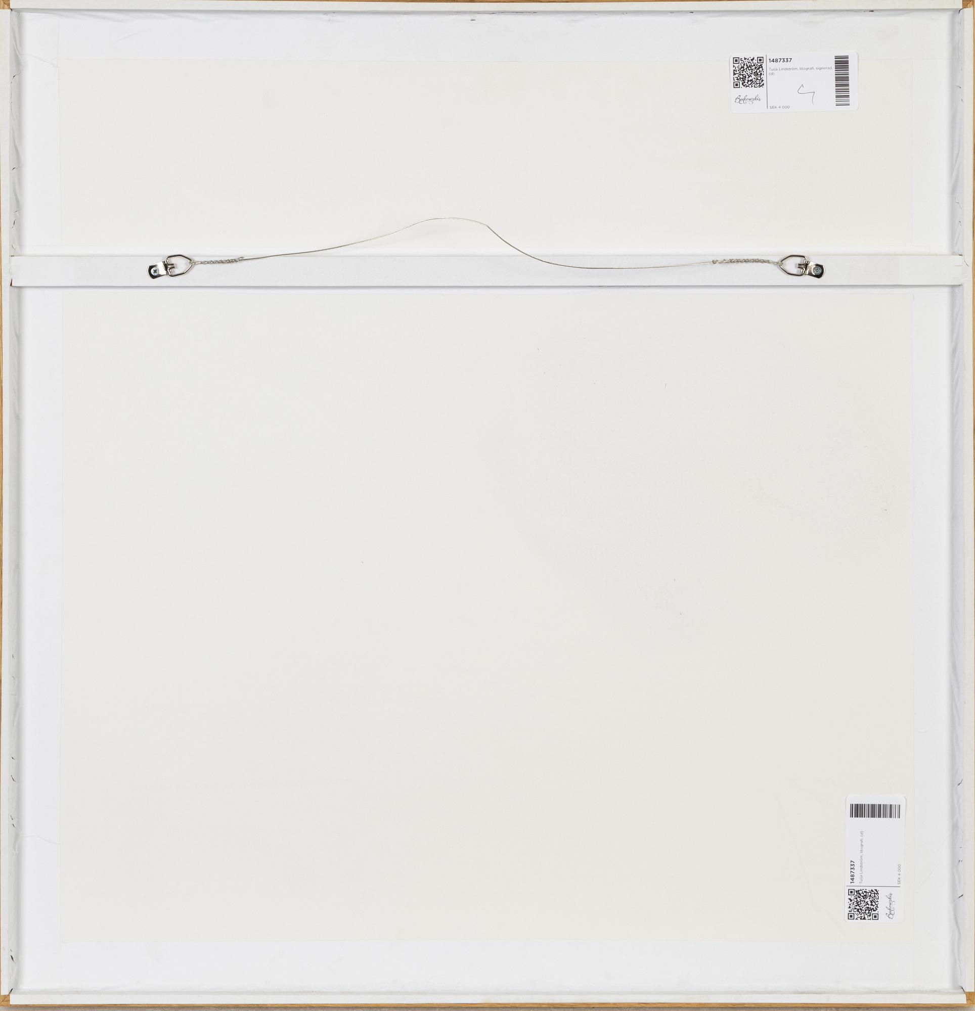 Tuija Lindström, litografi, signerad.