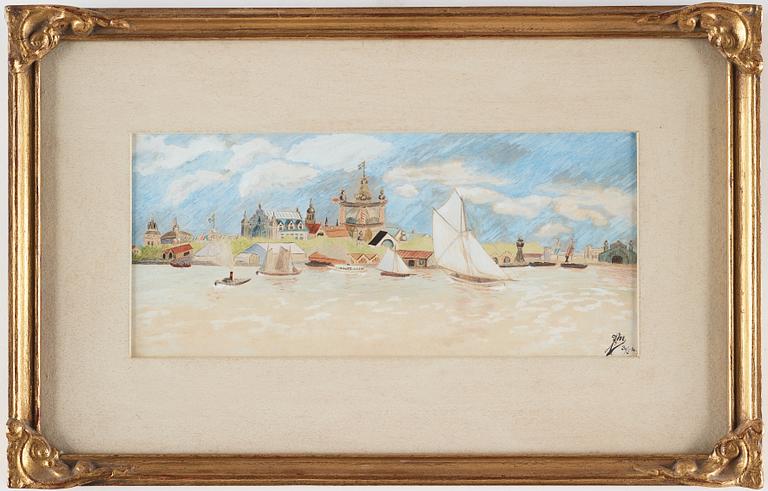 UNKNOWN ARTIST, 19th Century, watercolour, signed and dated.