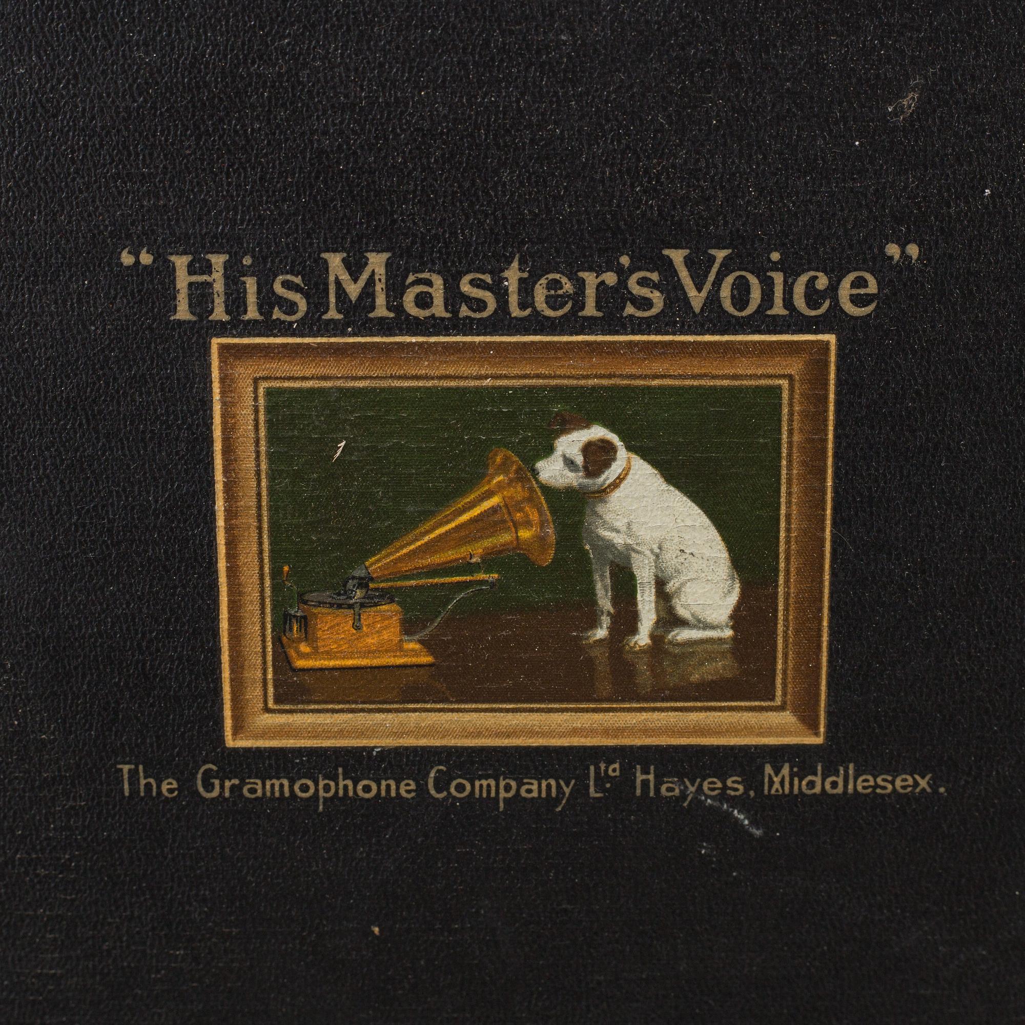 RESEGRAMMOFON, His Masters Voice, Tyskland, 1900-talets första hälft.