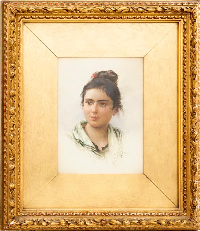 Ludovico Passini, Portrait of an unknown young woman.