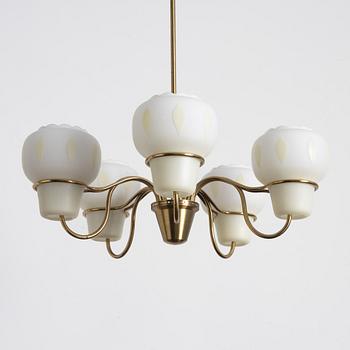 A Swedish Modern ceiling lamp, 1940s/50s.