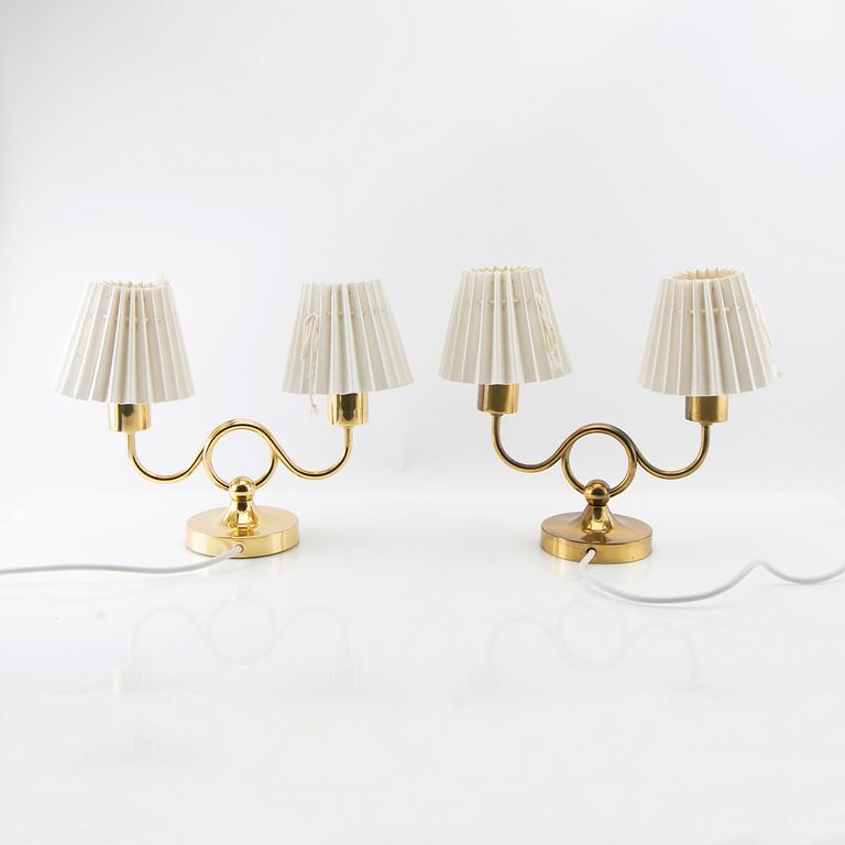 Josef Frank, Table lamps 1 pair, model no 2483/1 for the firm Svenskt Tenn.