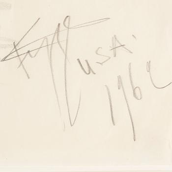 EDDIE FIGGE, gouache, signed and dated 1962.