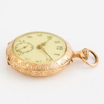 Fickur, 14K guld, 30,5 mm.