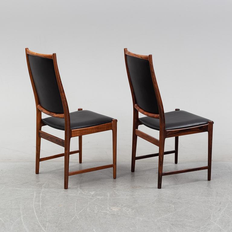 Matgrupp med bord samt 8 stolar bla, "Darby", Torbjørn Afdal, Nesjestranda møbelfabrikk, Norge, 1960-tal.