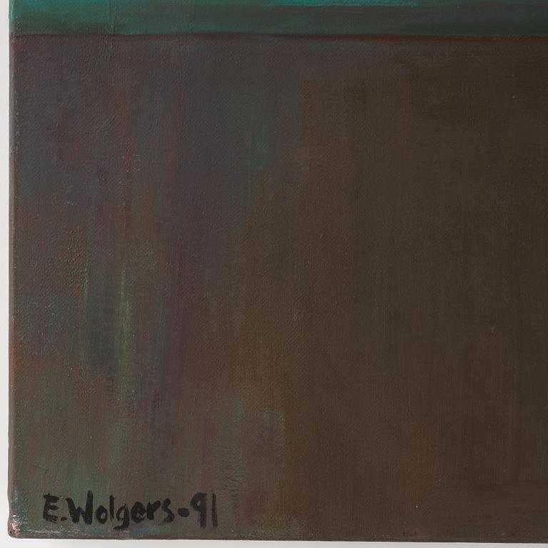 Eva Wolgers, oil on canvas, signed, dated -91.