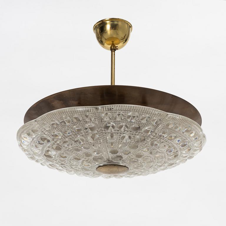 Carl Fagerlund, ceiling light, Orrefors second half of the 20th century.