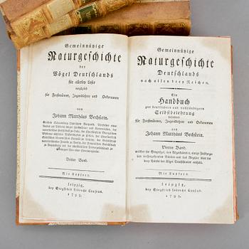 BÖCKER, 4 volymer, Bechsteins Naturgesch., Leipzig 1791-1795.