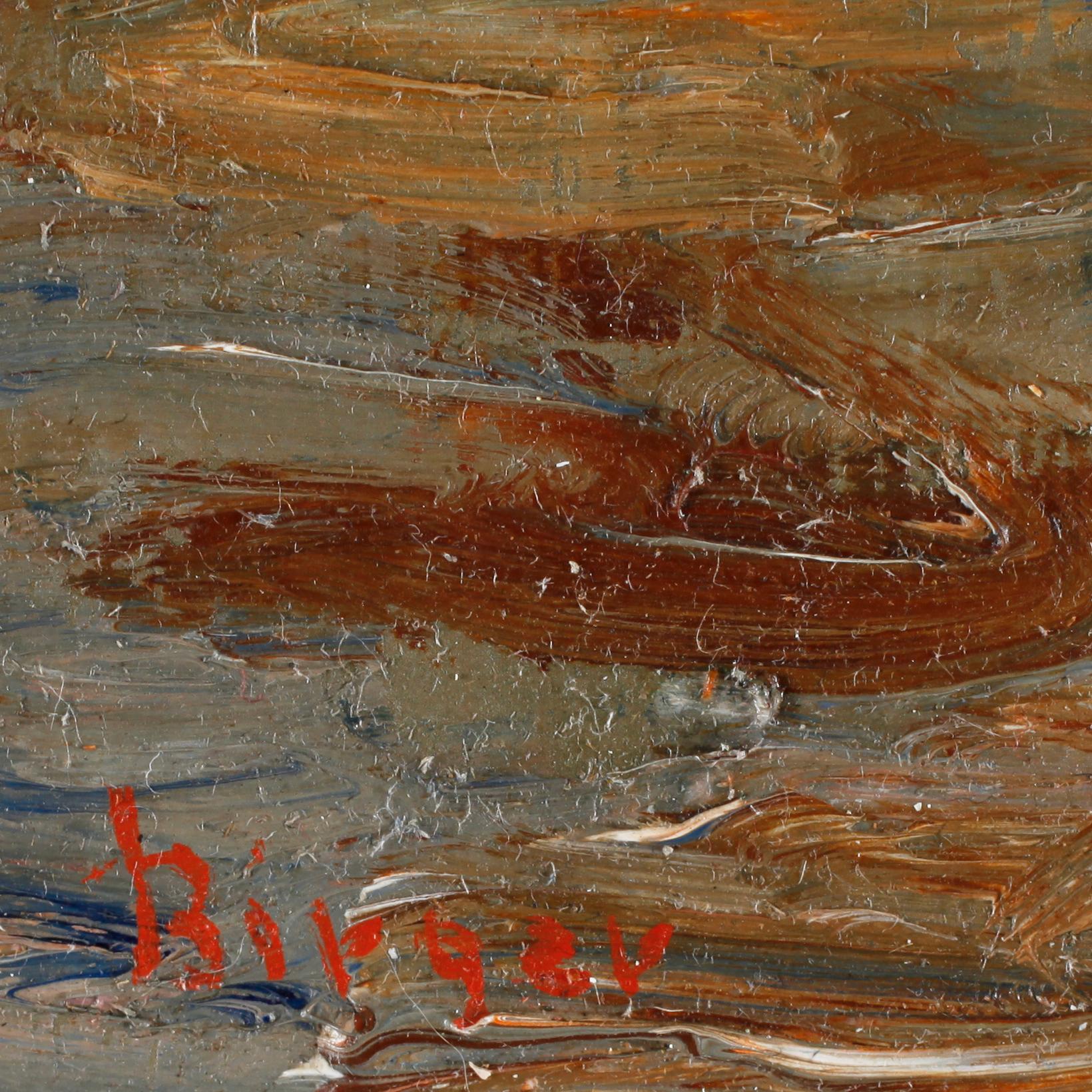 BIRGER ERICSON BIRGER, olja på pannå, sign.