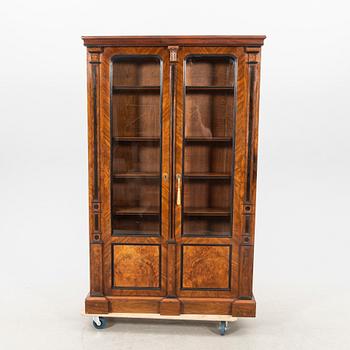 A late Empire mahogany book case.