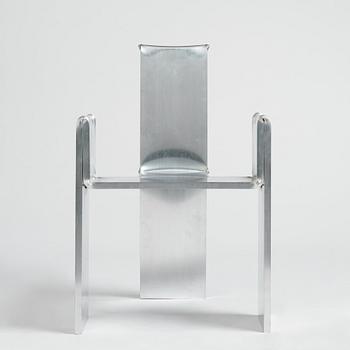 David Taylor, stol, unik, "Aluminium Chair", egen studio, Sverige 2021.