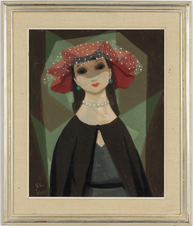 Pelle Åberg, Kvinna i röd hatt.