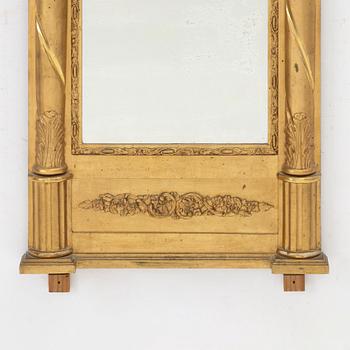 Spegel med konsolbord, senempire ca 1830-40-tal.