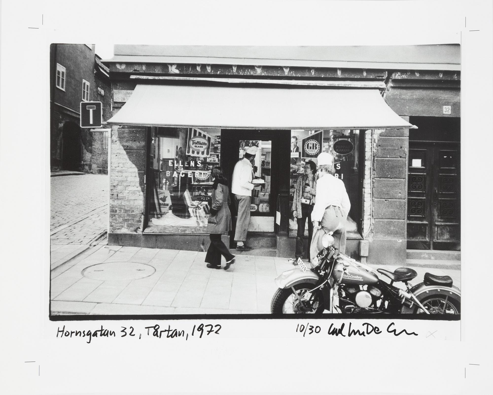 Carl Johan De Geer, photo, signed 10/30.