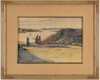 CARL WILHELMSON, watercolour, signed C. Wilhelmson and dated -97.