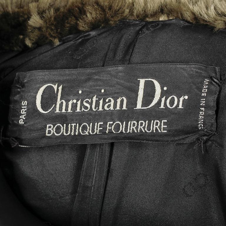 CHRISTIAN DIOR, a lamb fur jacket.