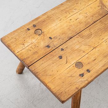 A butcher's bench, 19th century.