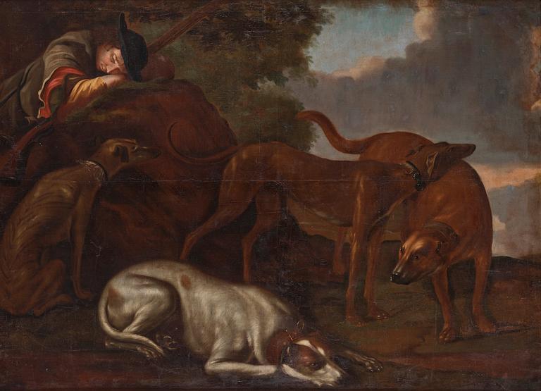 David Klöcker Ehrenstrahl, hans ateljé, "Jaktrast".