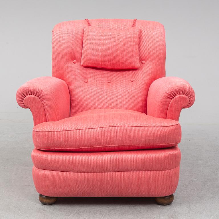 A model 336 easy chair by Josef Frank for Firma Svenskt Tenn.