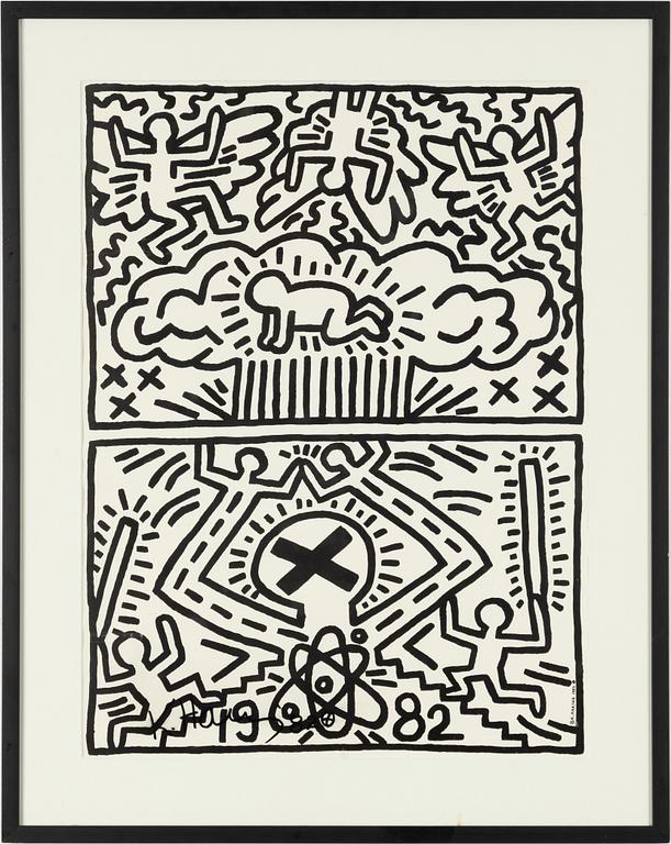 Keith Haring, "Anti-Nuclear Rally".