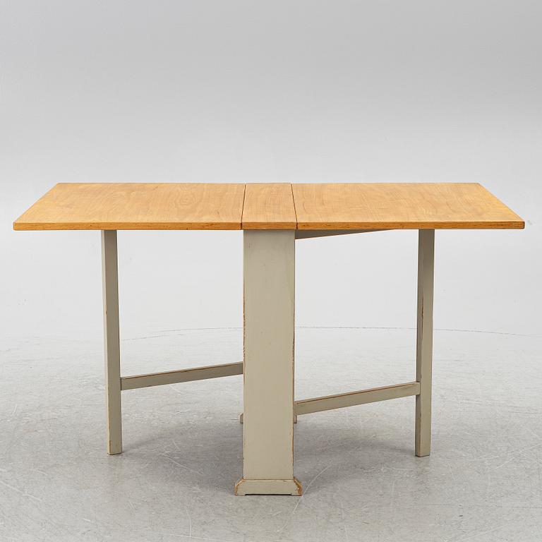 Carl Malmsten, a drop-leaf table, "Vapensmeden", second half of the 20th century.