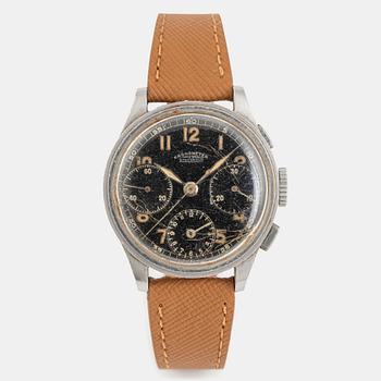 75. Kronometer Stockholm, "Gilt Dial", chronograph, ca 1940.