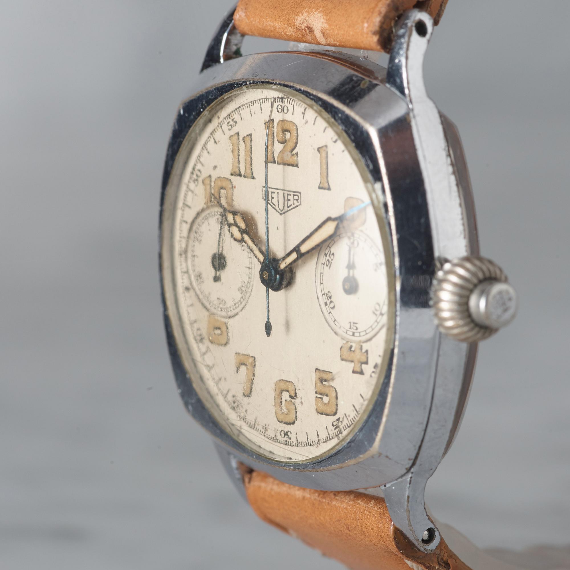 HEUER, "Pre-Monza", mono pusher chronograph, wristwatch, 32,5 mm,
