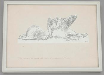 TOVE JANSSON, teckning, signerad och daterad -66.