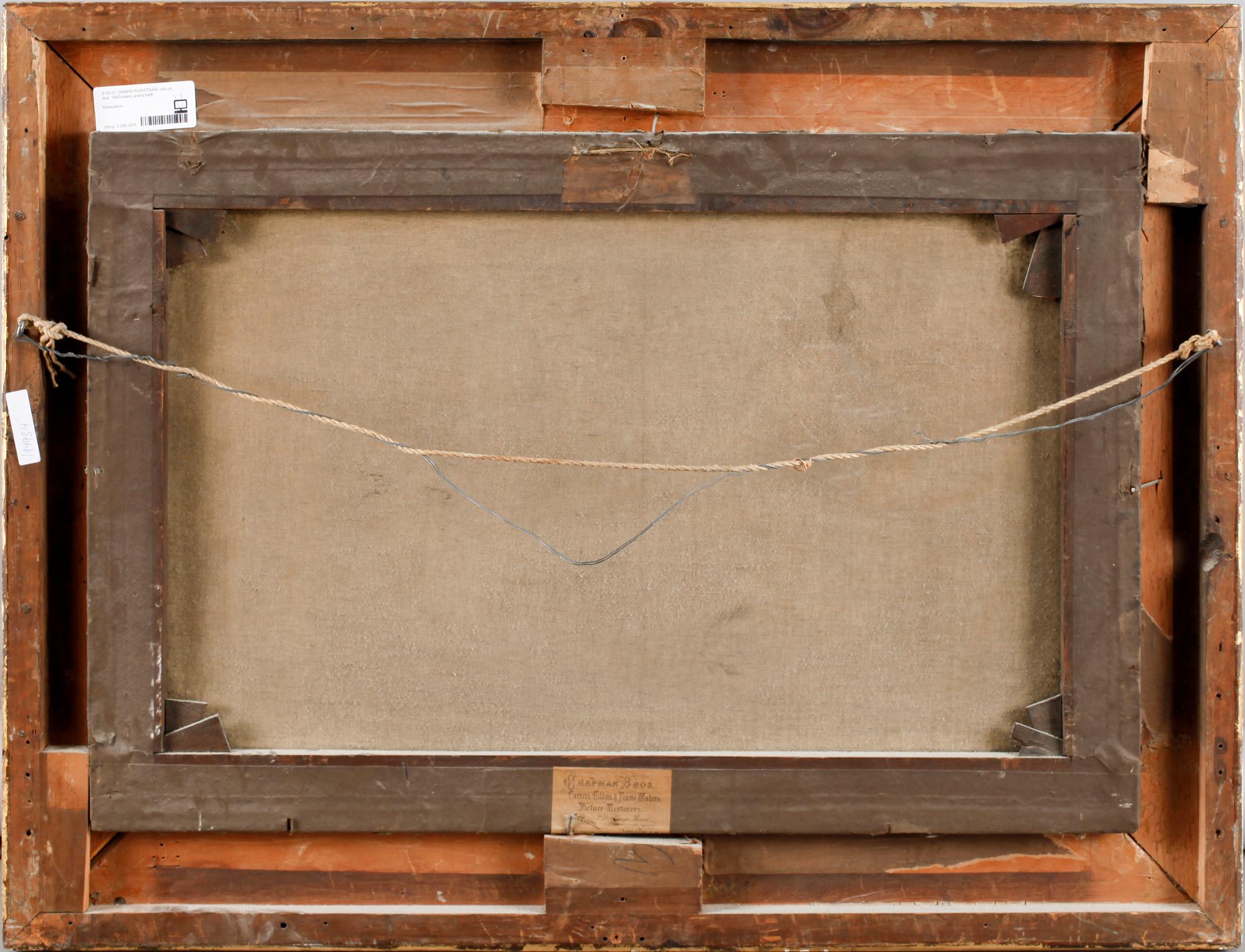 OKÄND KONSTNÄR, olja på duk, 1800-talets andra hälft.