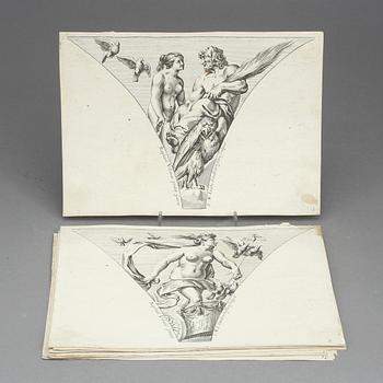 RAFAEL, efter, 1700, parti kopparstick, 10 st.