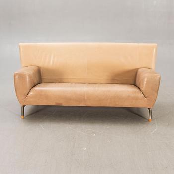 A Gerard van den Berg leather sofa later part of the 20th century.