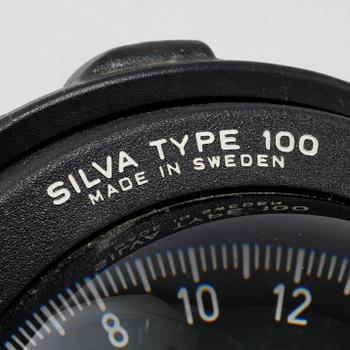 A ship compass by Silva, "Type 100", Sweden, 20th century.