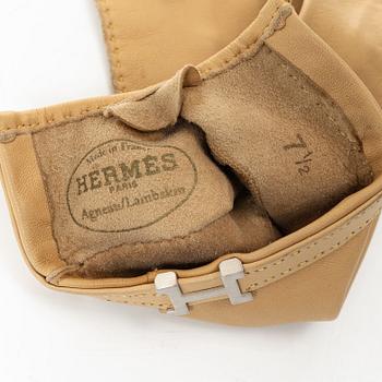Hermès, handskar, storlek 7 1/2.