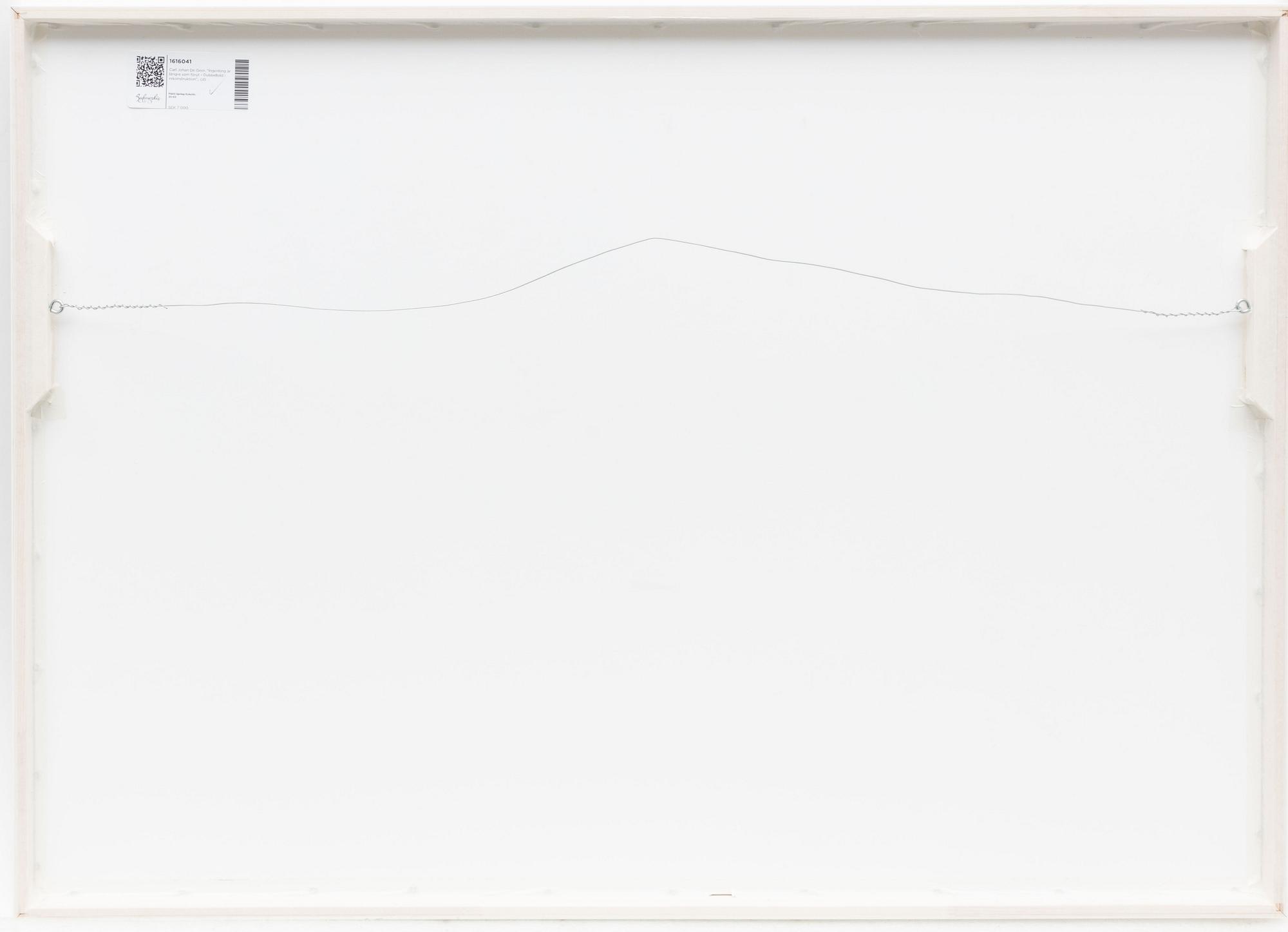 Carl Johan De Geer, "Ingenting är längre som förut - Dubbelbild i rekonstruktion".