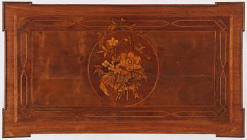 A Gustavian marquetry and gilt brass-mounted table by Georg Haupt (master 1770-1784).