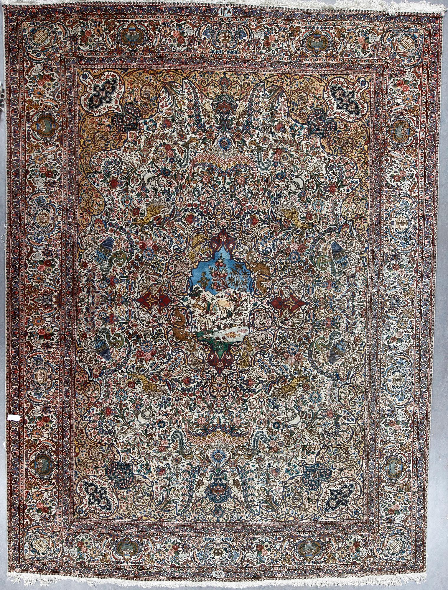 MATTA, semiantik, Täbris, figural, ca 445x345 cm.